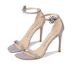 Stuart Weitzman Nudistcurve Crystal Nova 100 Sandal Rosewater/Clear 8.5 B