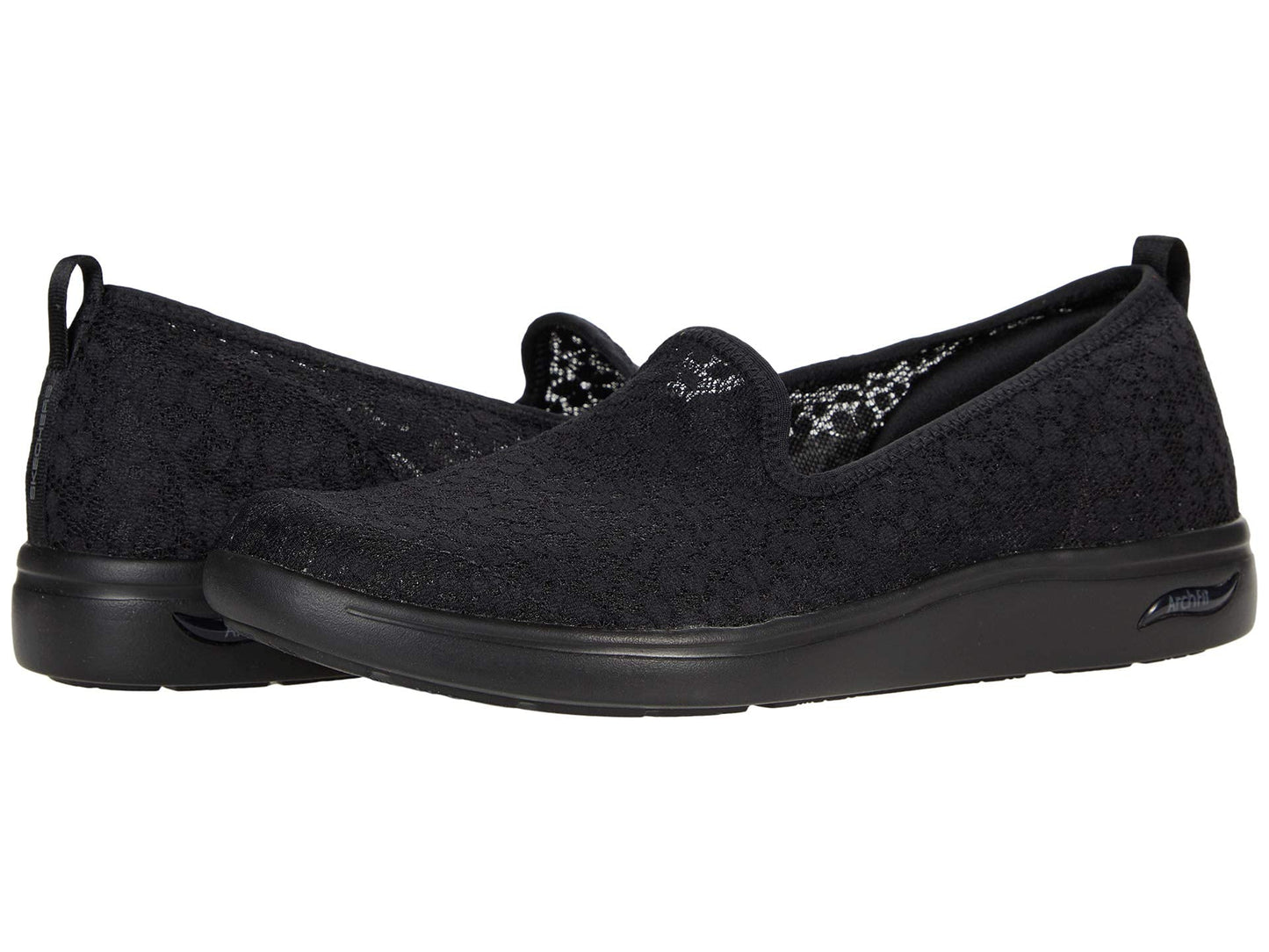 Skechers Performance Women's Arch FIT Uplift LACE Skimmer, Black, 7.5