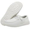 HEYDUDE Women's Wendy Funk Mono, White Size 5 | Lightweight Slip On with Cushioned Comfort and Easy On Design