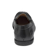 Johnston & Murphy® Locklin Venetian Shoes for Kids – Leather Upper, Footbed, and Lining – Elastic Goring Black Leather 1.5 Little Kid M