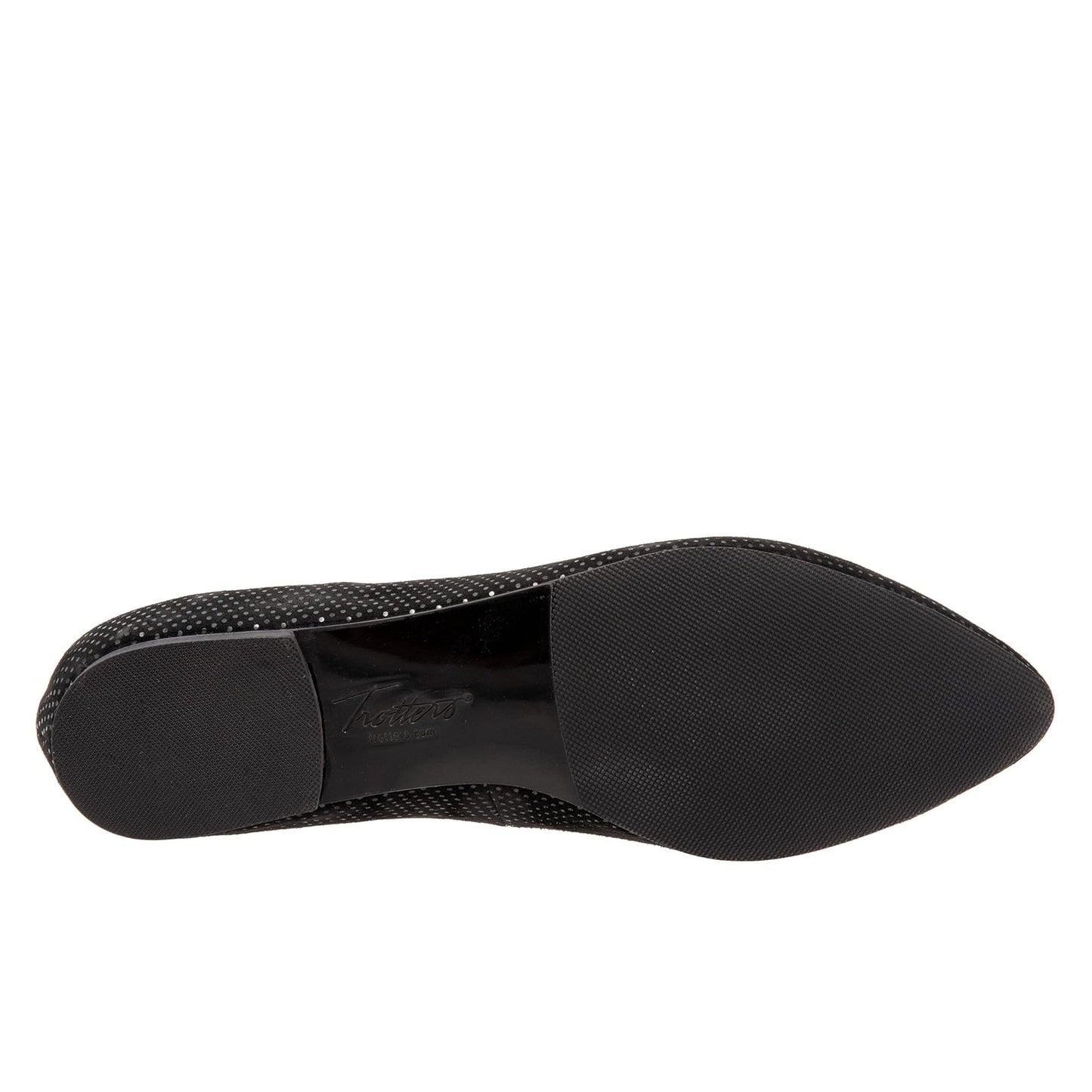 Trotters Harlowe Black Dot Suede 12 N (AA)