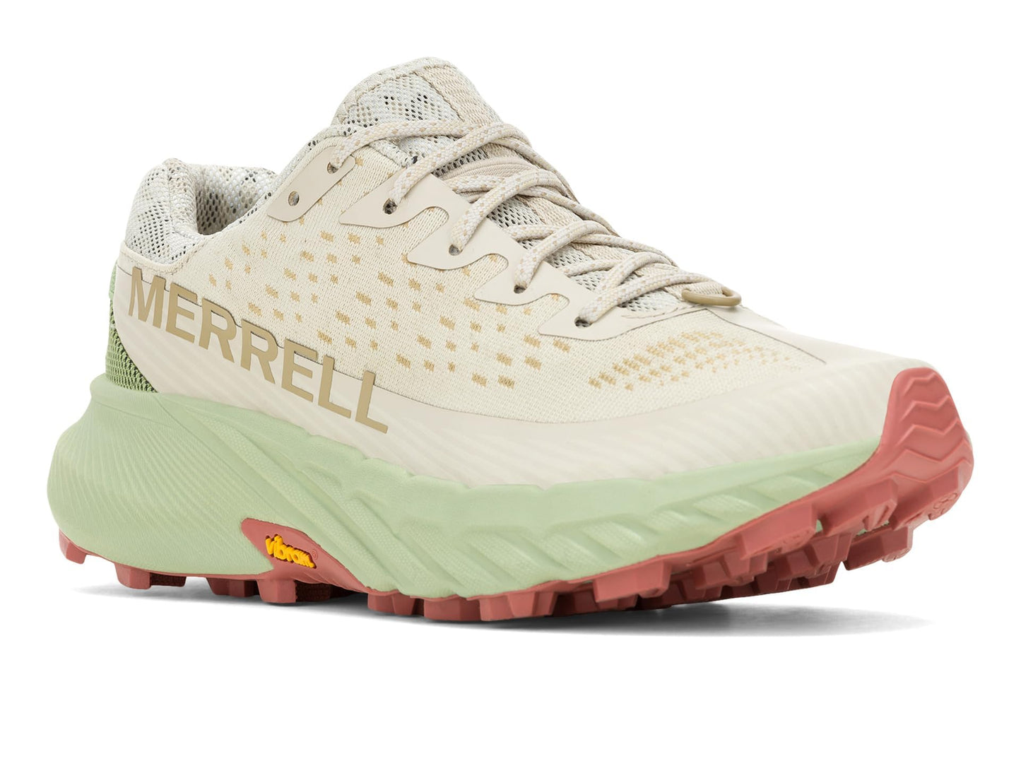 Merrell Women's Agility Peak 5 Trail Running Shoe, Oyster, 8.0