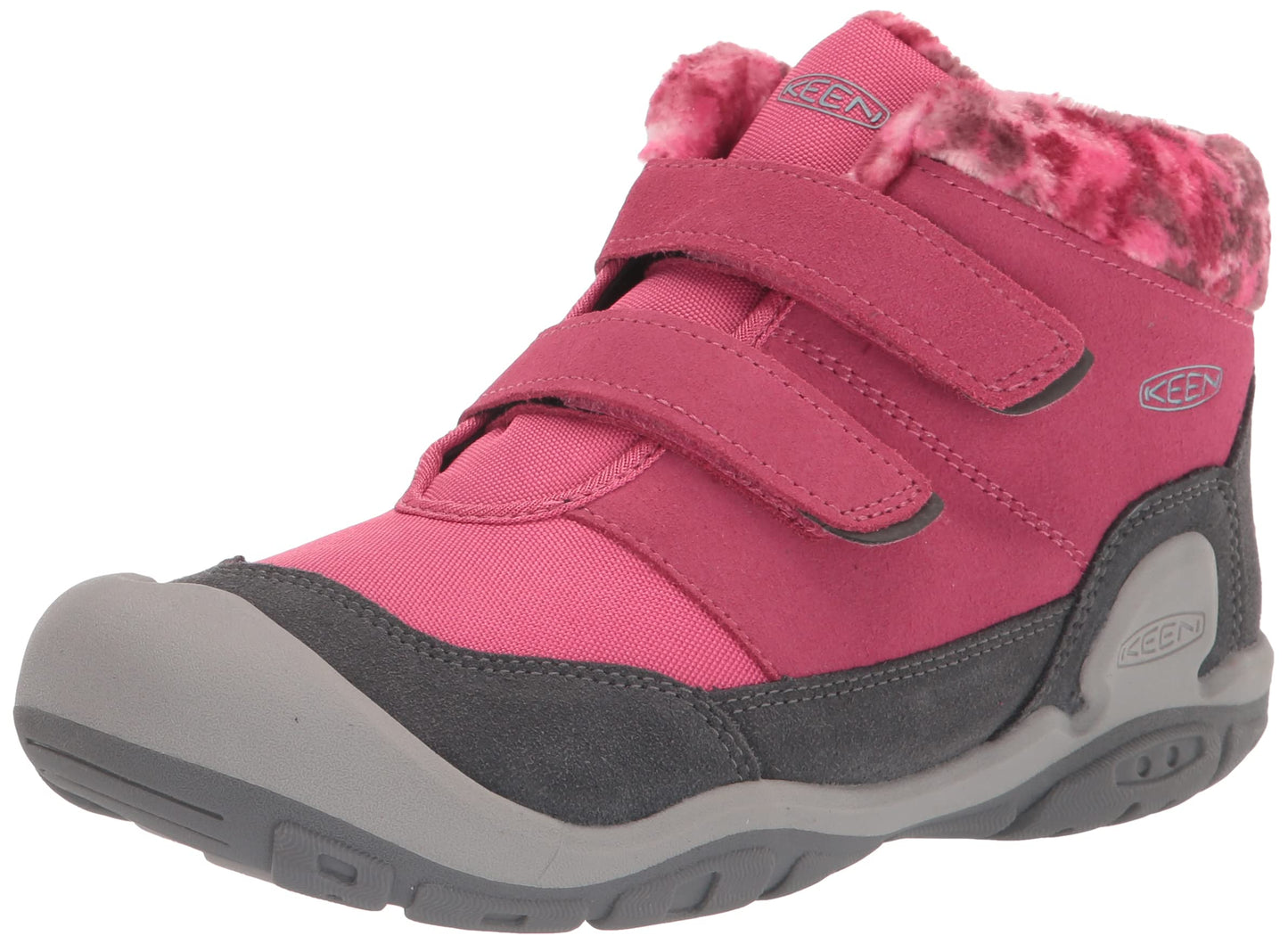 KEEN Little Kid's Knotch Chukka DS Mid Height Insulated Boots, Fruit Dove/Black, 11 Little Kid's US