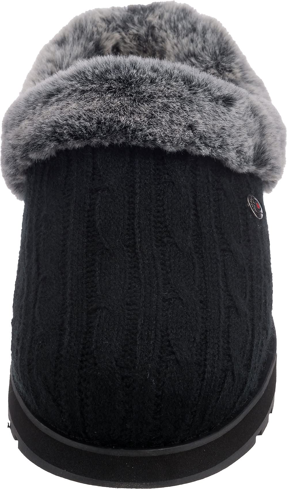 Skechers BOBS Women's Keepsakes - Ice Angel Slipper, Black, 9 M US