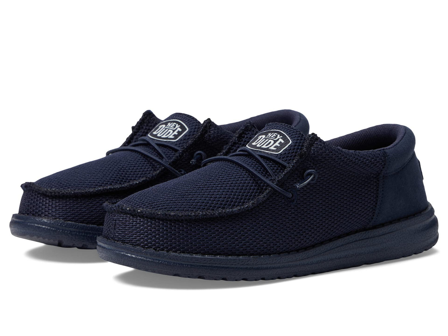 HEYDUDE Boy's Wally Funk Mono Slip-On Casual Shoes (Little Kid/Big Kid) Navy 4 Big Kid M
