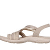 Skechers womens Reggae Slim Simply Stretch Sport Sandal, Natural/Taupe, 8 US
