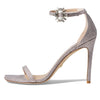 Stuart Weitzman Nudistcurve Crystal Nova 100 Sandal Rosewater/Clear 8.5 B