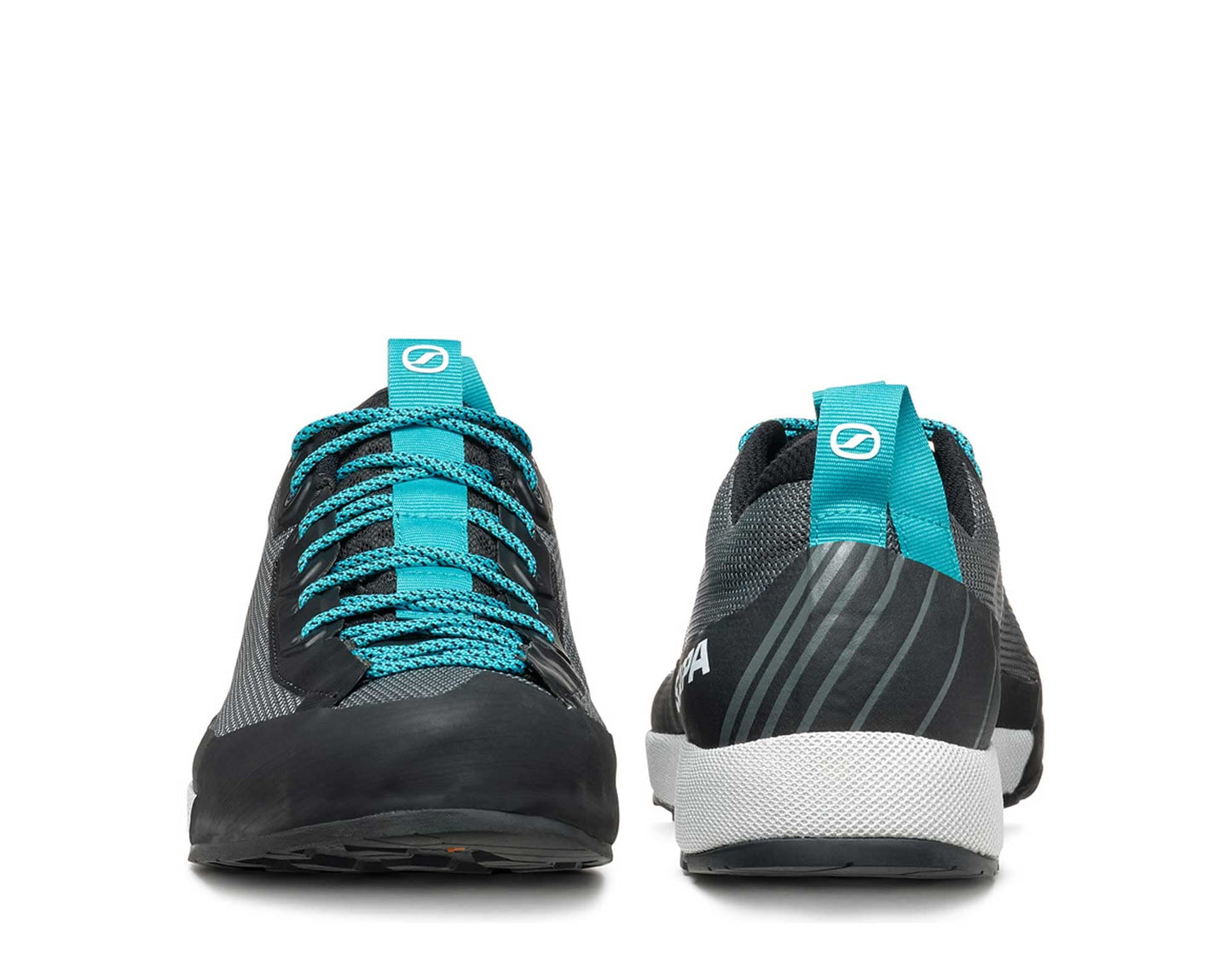 SCARPA Men's Gecko LT Outdoor Shoes for Hiking and Walking - Anthracite/Azure - 8-8.5 Women/7-7.5 Men