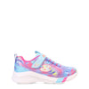 Skechers Kids Girls Dreamy Lites-Swirly Sweets Sneaker, Blue/Multi, 3 Little Kid