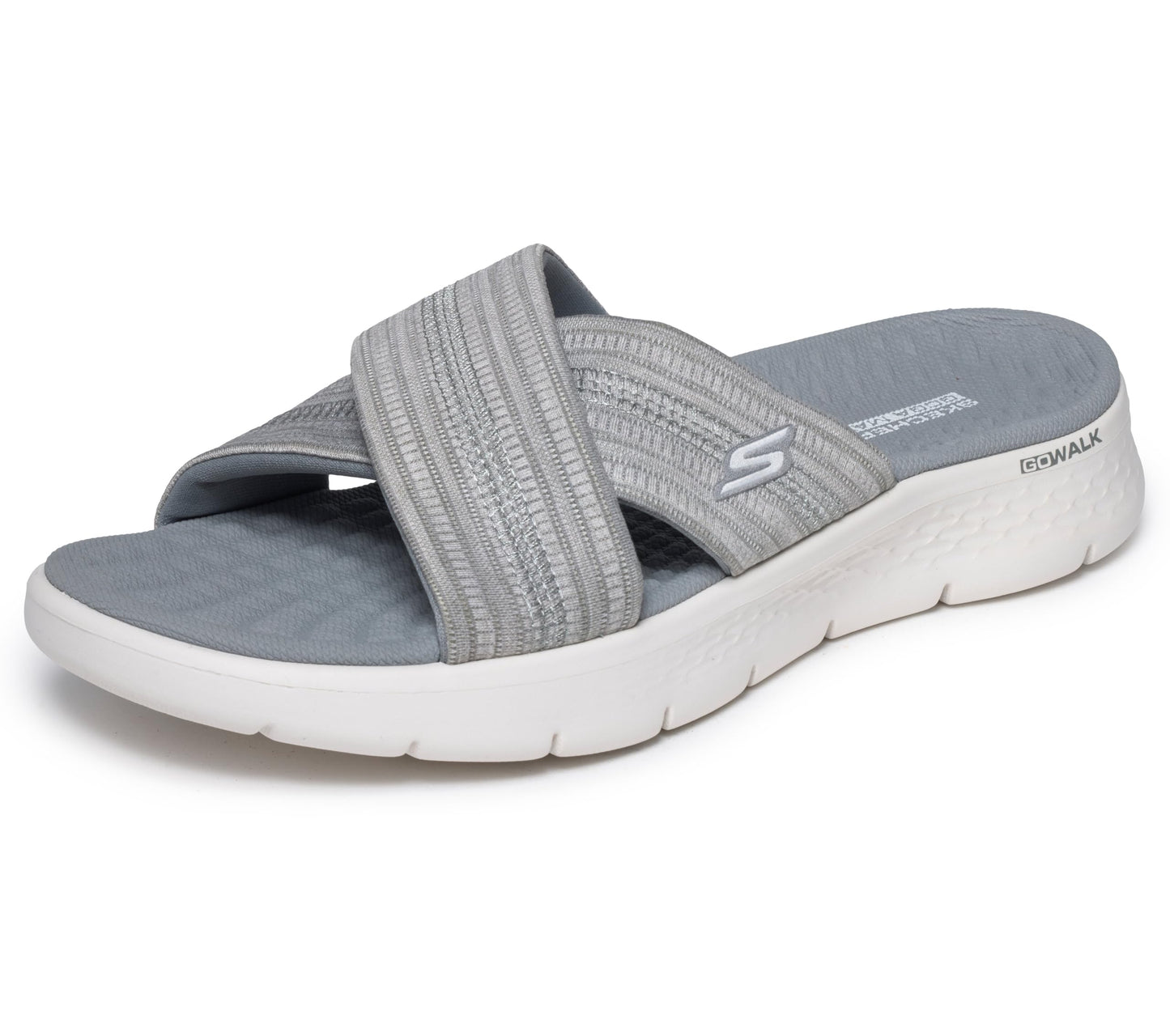 Skechers Women's GO WALK Flex Sandal - Impressed, Gray, 6