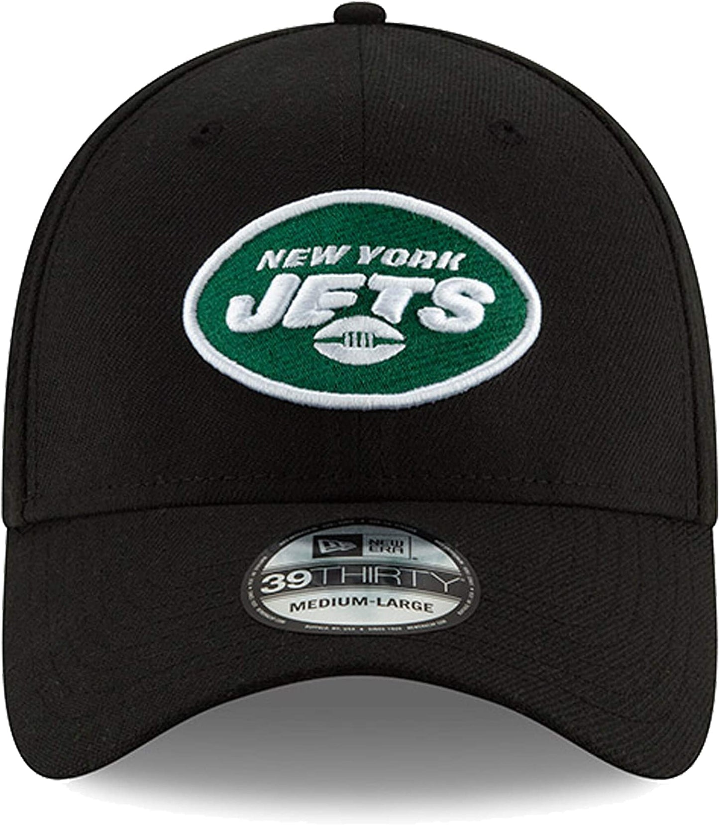 New Era NFL Team Classic 39THIRTY Stretch Flex Fit Hat Cap (as1, Alpha, m, l, New York Jets Black)