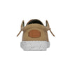 HEYDUDE Wally Toddler Washed Canvas | Boy's Loafers | Boy's Slip On Shoes | Comfortable & Light Weight Walnut