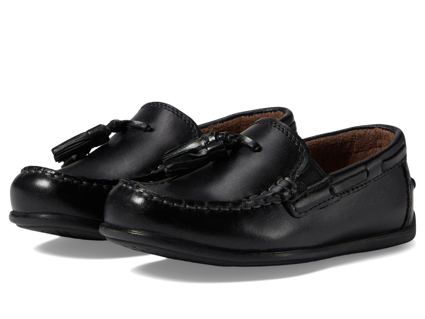 Florsheim Boy's Jasper Jr Moc Toe Drop Tassel (Toddler/Little Kid/Big Kid) Black 1.5 Medium