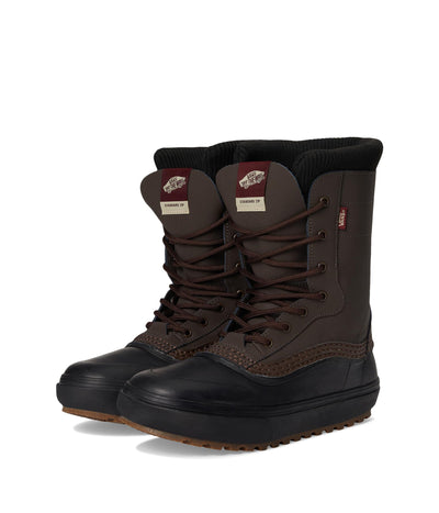 Vans Unisex U MTE Standard Zip Waterproof Snow Shoe, Brown/Black, 8 US Men