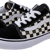 Vans Kids Old Skool, Primary Check Blk Wht, Size 12.5 Little Kid
