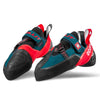 Ocun Bullit Bouldering Shoe | Rock Climbing Shoe, Petrol/Red, 12.5