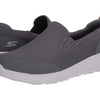 Skechers Men's Go Walk Max Clinched - Athletic Mesh Double Gore Slip on Walking Shoe, Grey/Burgundy, 11 X-Wide