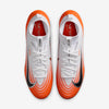 Nike Vapor Pro 1 Football Cleats (HM8850-103, White/Safety Orange/Metallic Silver/Black) Size 11