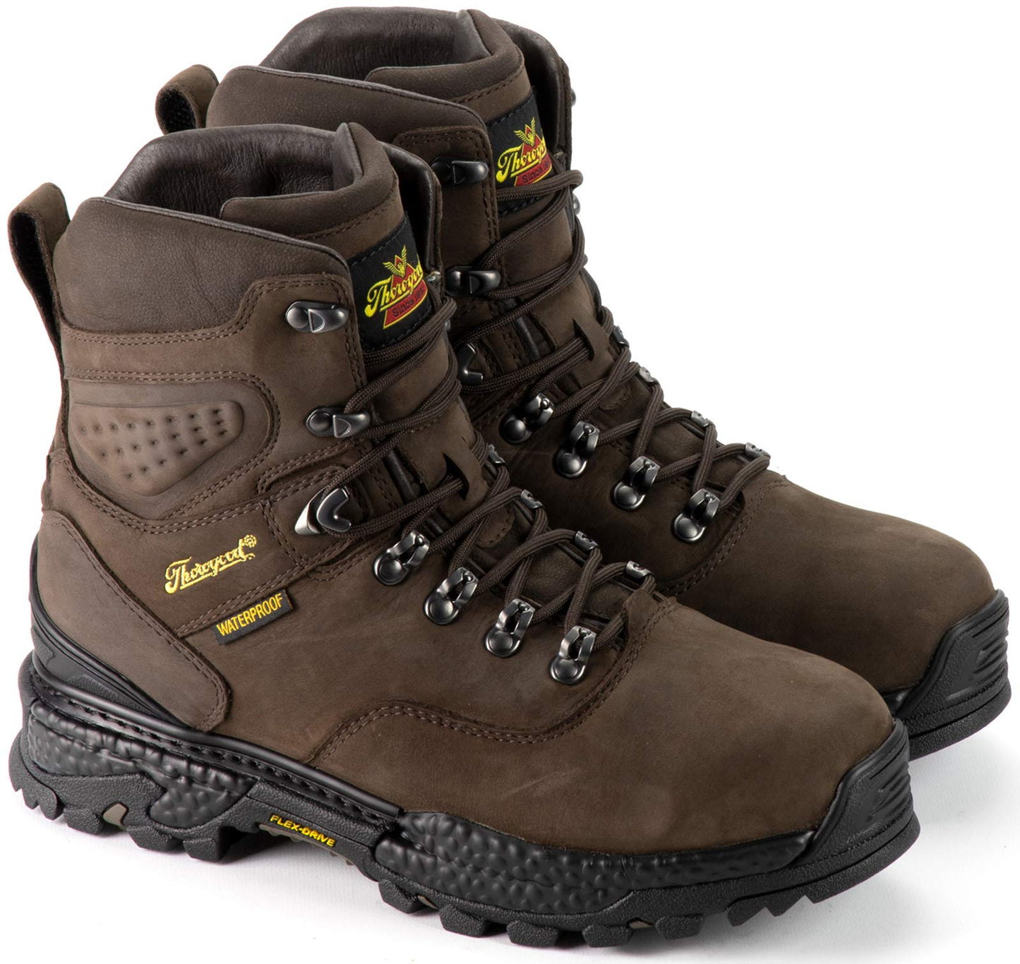 Thorogood Infinity FD Series 7” Waterproof Hunting and Hiking Boots for Men with Full-Grain Leather, Moisture-Wicking Lining, and Anti-Fatigue Traction Outsole, Drakar - 14 W US