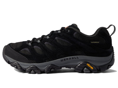 Merrell Mens Moab 3 Waterproof Hiking Shoe, Black Night, 7.5 US