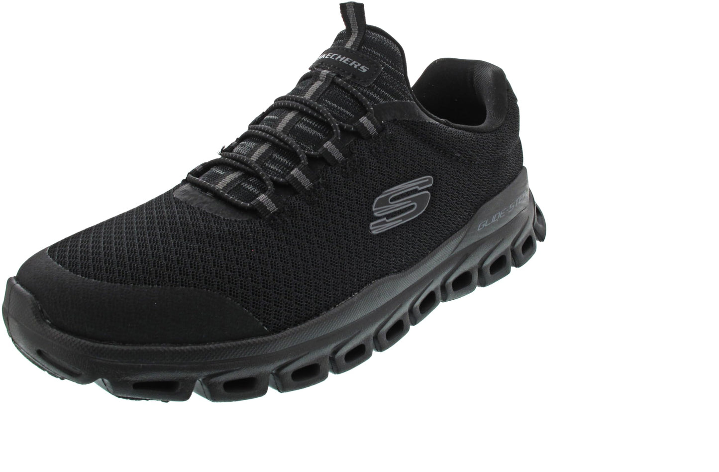 Skechers Men's Glide-Step Sylo Sneaker,Black/Black,10.5 Wide