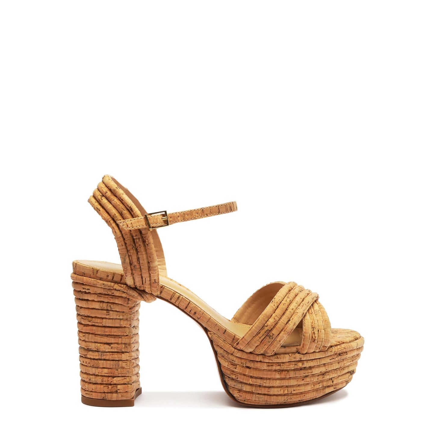 Schutz Women's Latifah Platform Sandal, Natural, 8