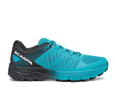 SCARPA Men's Spin Ultra Trail Shoes for Hiking and Trail Running - Azure/Black - 9-9.5