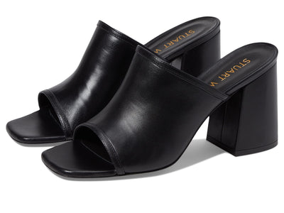 Stuart Weitzman Cayman 85 Block Slide Black 6.5 B