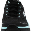 Skechers Women's D'lux Walker-Infinite Motion Sneaker, Black Aqua, 6.5 UK