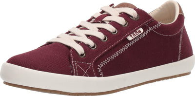 Taos Women's Star Burst Burgundy/Tan Sneaker 8 M US