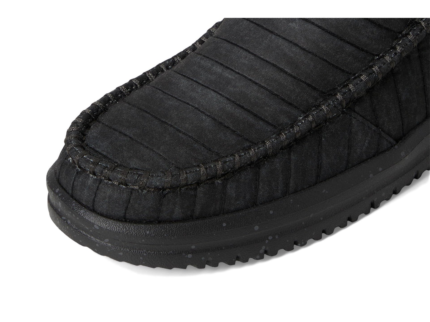 HEYDUDE Women's Camden Quilted Black/Black 10 Medium