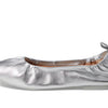 Cole Haan York Soft Ballet Silver Metallic Leather 10.5 B (M)