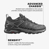 Salomon Men's X ULTRA PIONEER CLIMASALOMON™ WATERPROOF Hiking Shoes for Men, Phantom / Black / Quiet Shade, 10