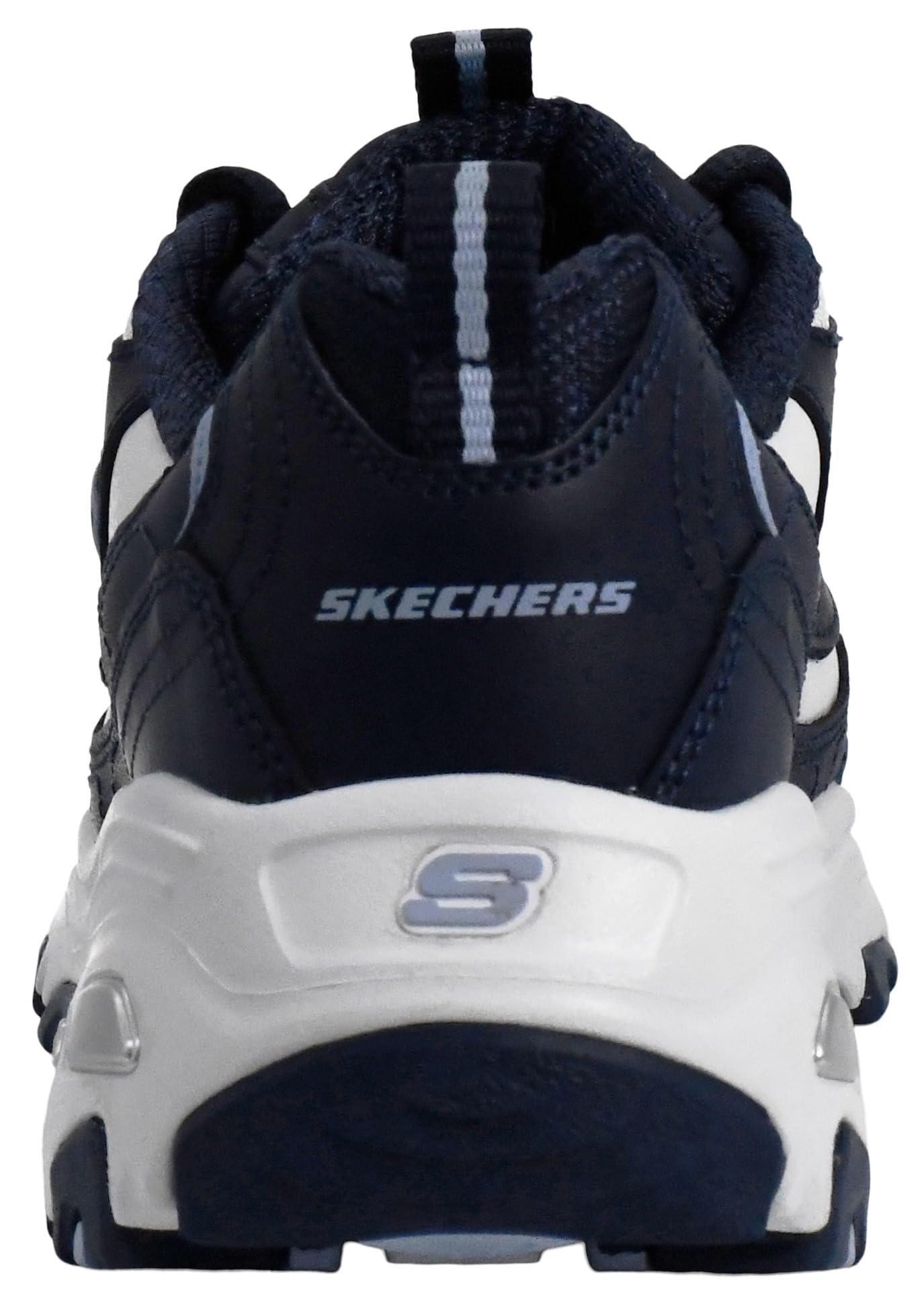 Skechers Women's D`Lites- Fresh Start Shoes, Navy, 7.5 M