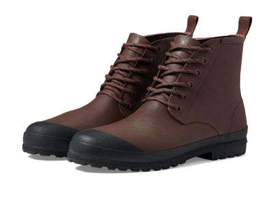 Madewell The Lace-Up Lugsole Rain Boot Dark Cabernet 9 M
