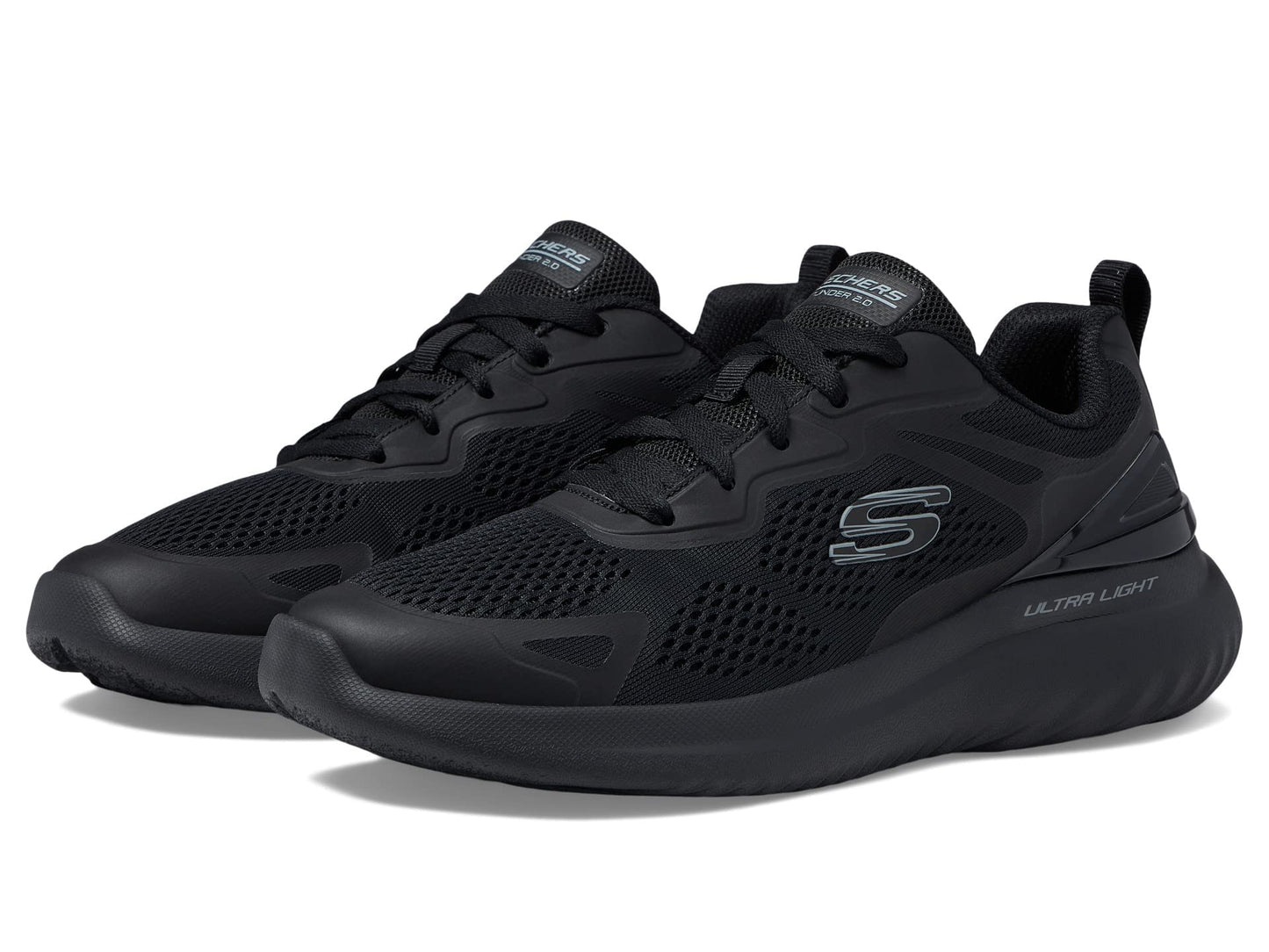 Skechers Men's 232674 Bkgy Trainers, Black, 10 US