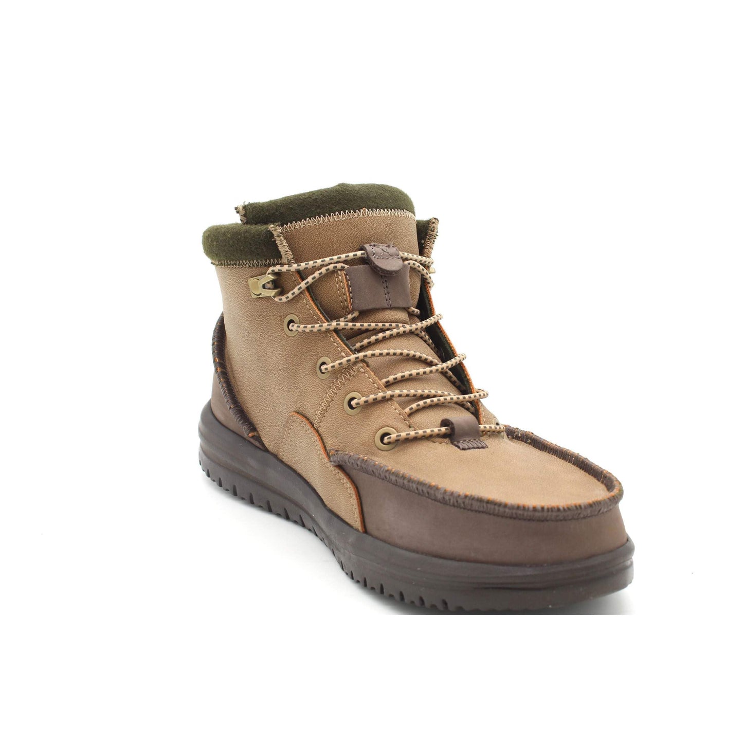 HEYDUDE Men's Bradley Classic Tumbled Nut 15 Medium