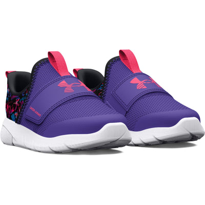 Under Armour Baby Girl's Flash (Toddler) Electric Purple/Black/Pink Shock 8 Toddler M