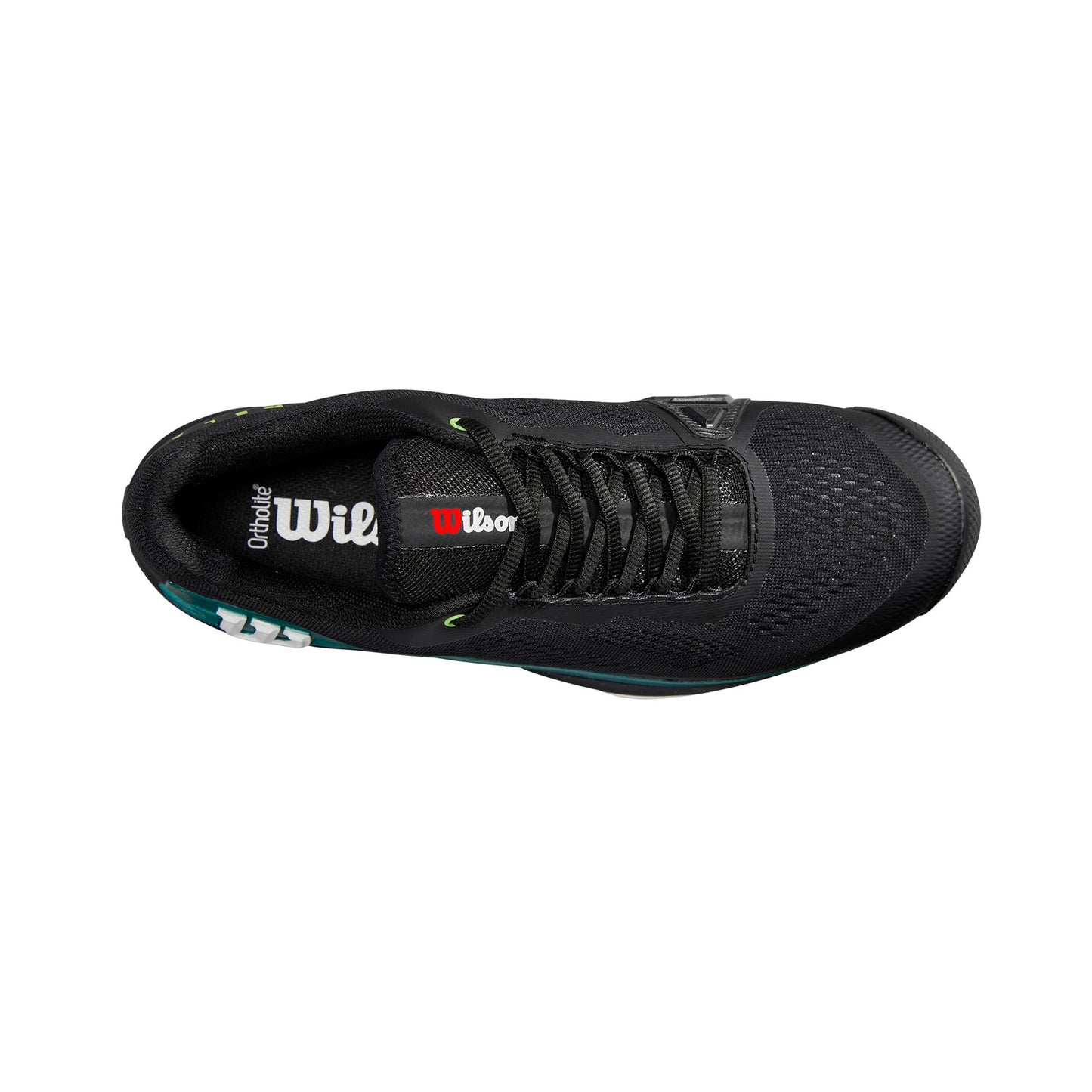 WILSON Rush Pro 4.0 Blade Women's Tennis Shoe - Black/Deep Teal, Size 6.5 US