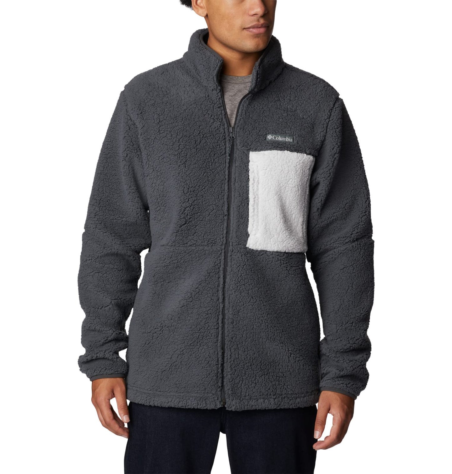 Columbia Men's Mountainside Heavyweight Fleece, Shark, X-Large Black