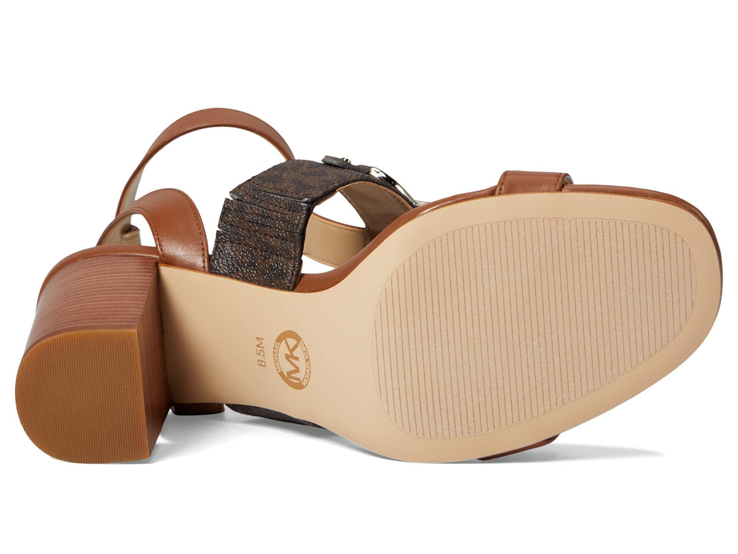 Michael Kors Izzy T Strap Sandal Brown Multi 6.5 M