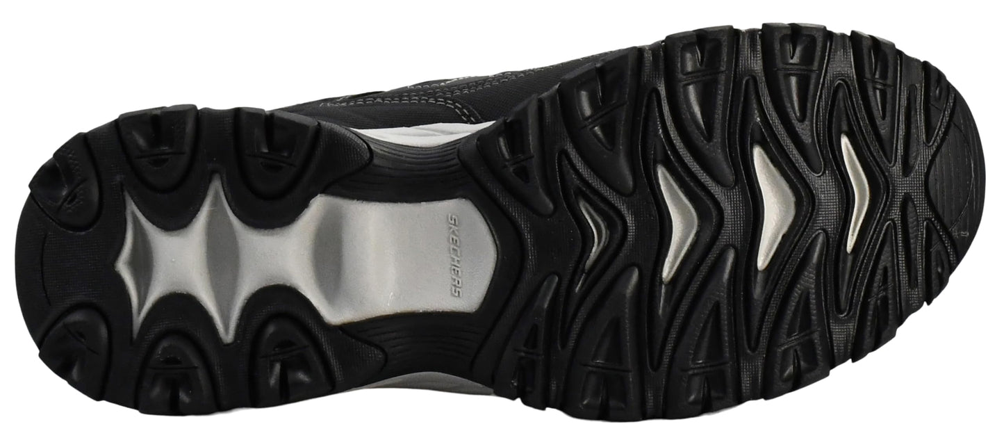 Skechers Men's Afterburn M. Fit Fashion Sneakers – Leather Upper, Memory Foam Insole, Rubber Outsole, Charcoal/Black, 14 X-Wide