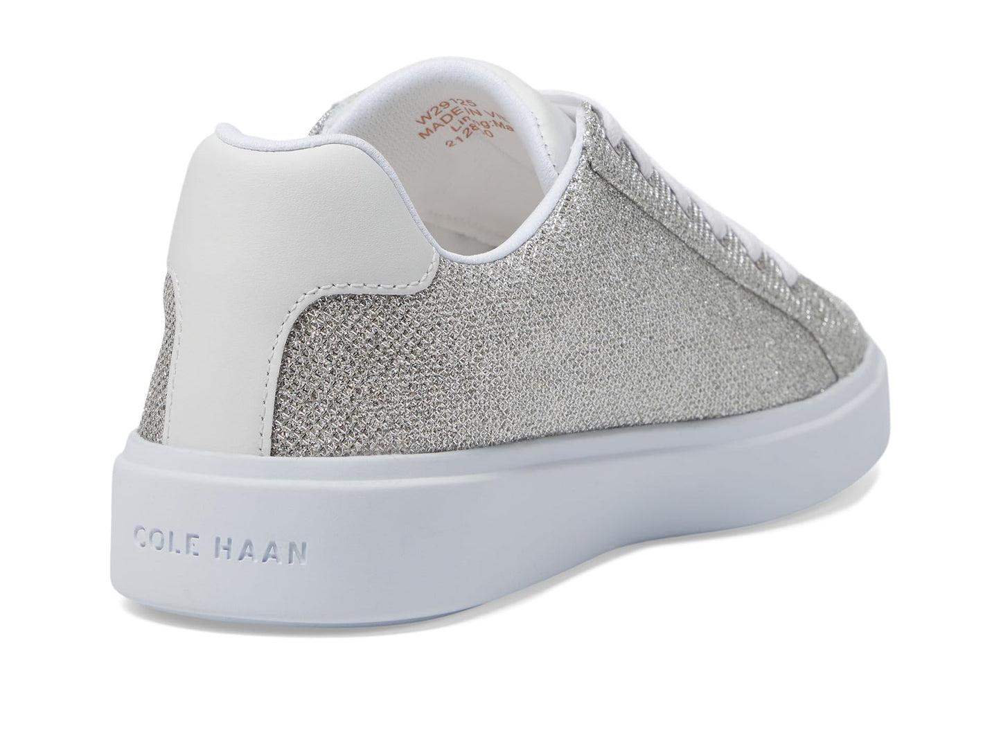Cole Haan Women's Grand Crosscourt Daily Sneaker, Silver Glitter MES, 8