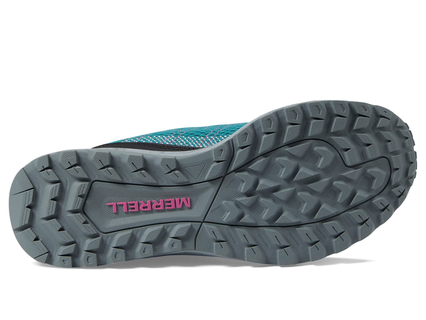 Merrell Fly Strike Running Shoes for Men – Mesh Upper – EVA Footbed Lace-up Closure – Rubber Outsole Lake/Jade 5.5 M