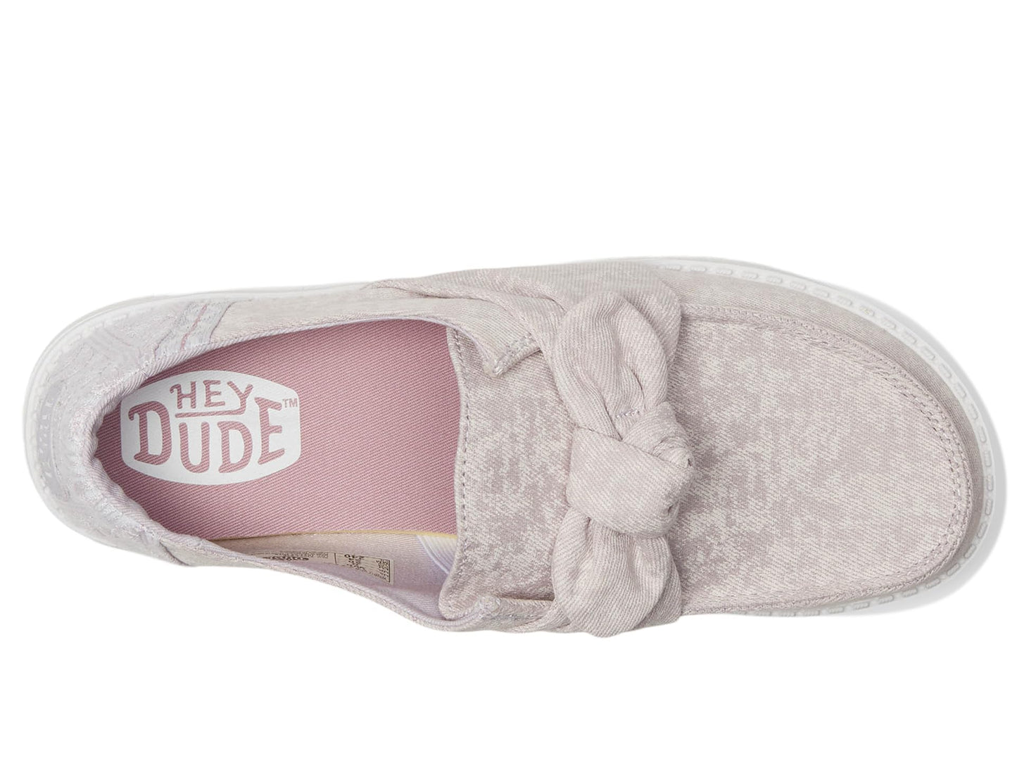 HEYDUDE Women's Wendy Bow Surf Wash Lilac 9 Medium