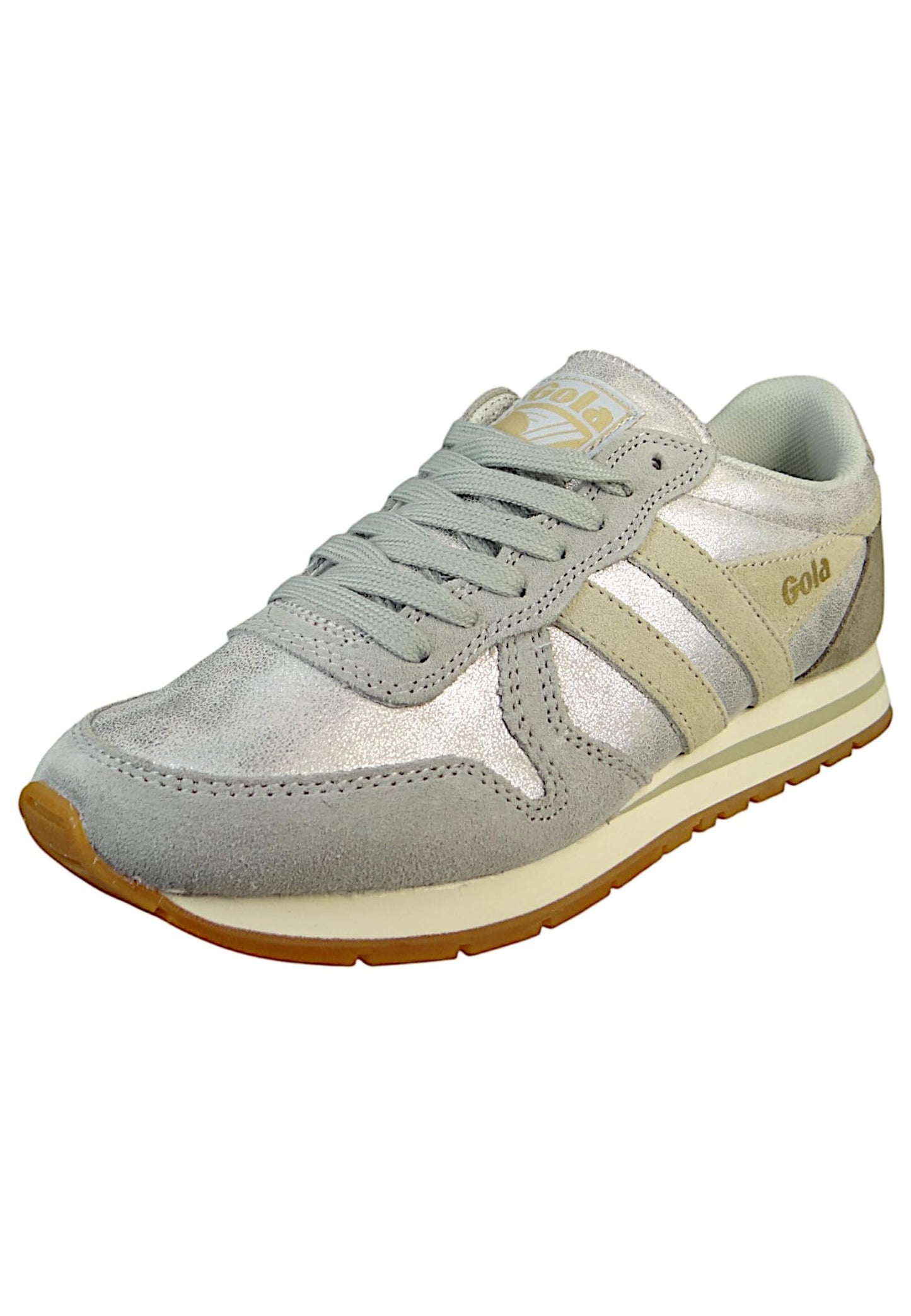 Gola Women's Daytona Blaze Silver/Wheat/Feather Grey 8 M