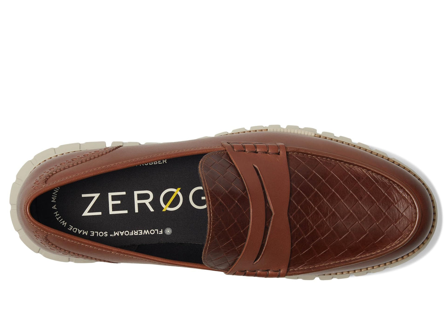 Cole Haan Men's Zerogrand Remastered Penny Loafers, Woodbury Stamped/Ancient Scroll, 9-M US
