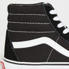 Vans UA Sk8 High Top Sneakers, Black/Black/White, 13 US Women/11.5 US Men
