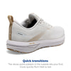 Brooks Women’s Revel 6 Neutral Running Shoe - White/Khaki - 9.5 Medium