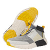 HEYDUDE Men's Sirocco M Mid Trail Heather Grey/Yellow Size 7 | Men's Shoes | Men Slip-on Sneakers | Comfortable & Light-Weight